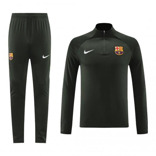Barcelona Sudadera De Entrenamiento 1/4-Zip 2023-24 Verde Barcelona Sudadera De Entrenamiento 1/4-Zip 2023-24 Verde